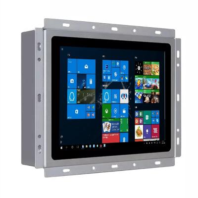 8 inch open frame industrial fanless panel pc 